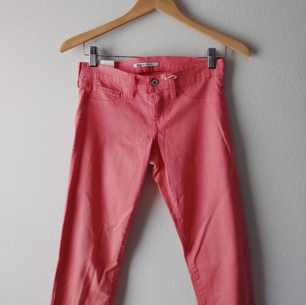 Flying Monkey Coral Pink Skinny Jeans - Picture 4 of 6